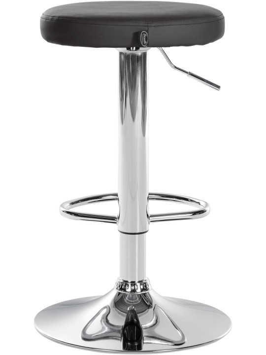 Set van 2 barkrukken Ponte kunstleer chroom, zwart Set van 2 barkrukken Ponte kunstleer chroom, zwart