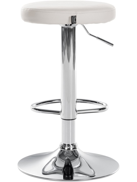 Set van 2 barkrukken Ponte kunstleer chroom, wit Set van 2 barkrukken Ponte kunstleer chroom, wit