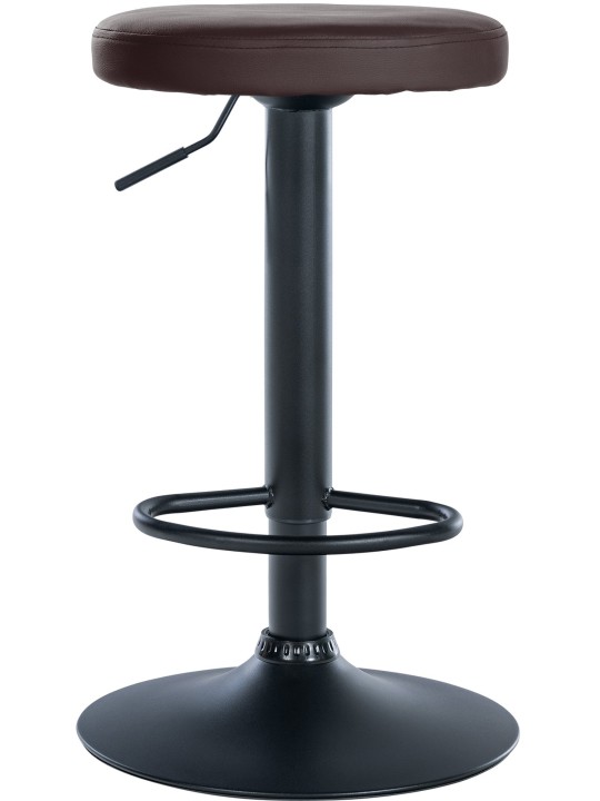 Set van 2 barkrukken Ponte kunstleer, bruin