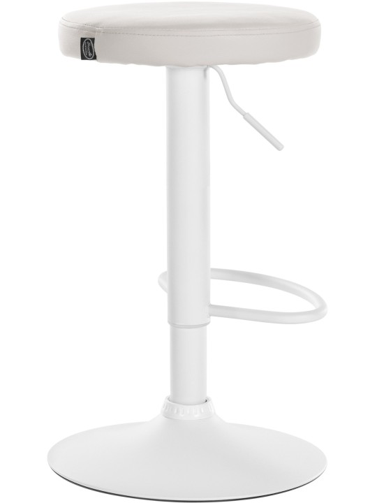 Set van 2 barkrukken Ponte kunstleer, wit