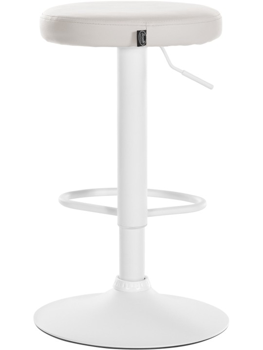 Set van 2 barkrukken Ponte kunstleer, wit