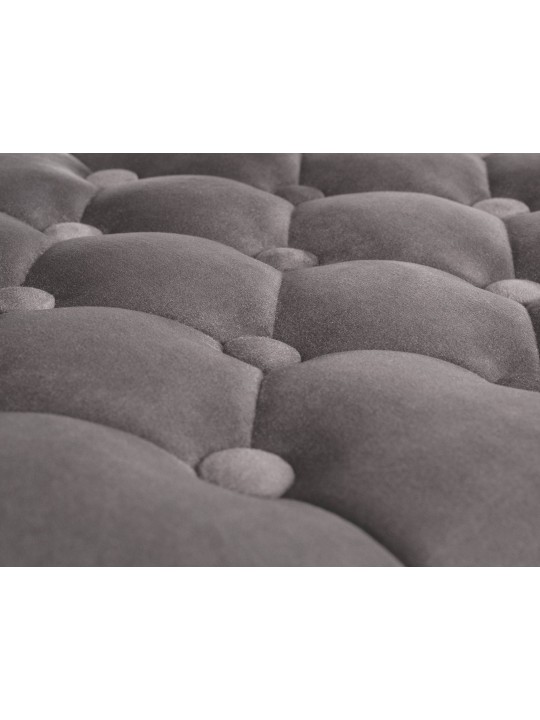 Barkruk Dublin fluweel chroom, grijs