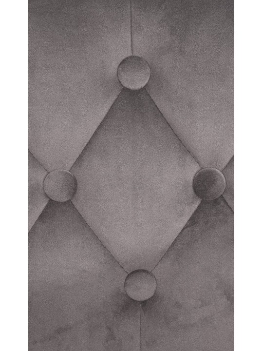 Barkruk Dublin fluweel chroom, grijs