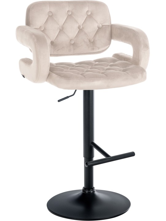 Barkruk Dublin fluweel, crème Barkruk Dublin fluweel, crème