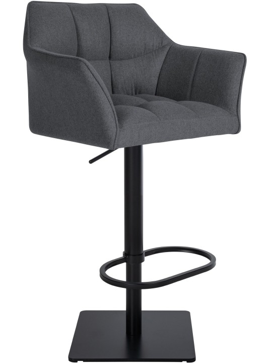 Barkruk Damaso B vilt, grijs