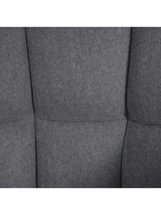 Barkruk Damaso B vilt, grijs