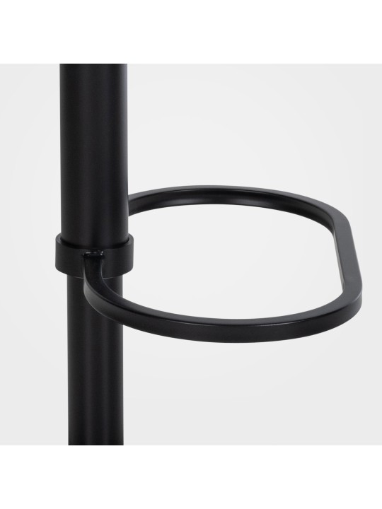 Barkruk Damaso B vilt, grijs