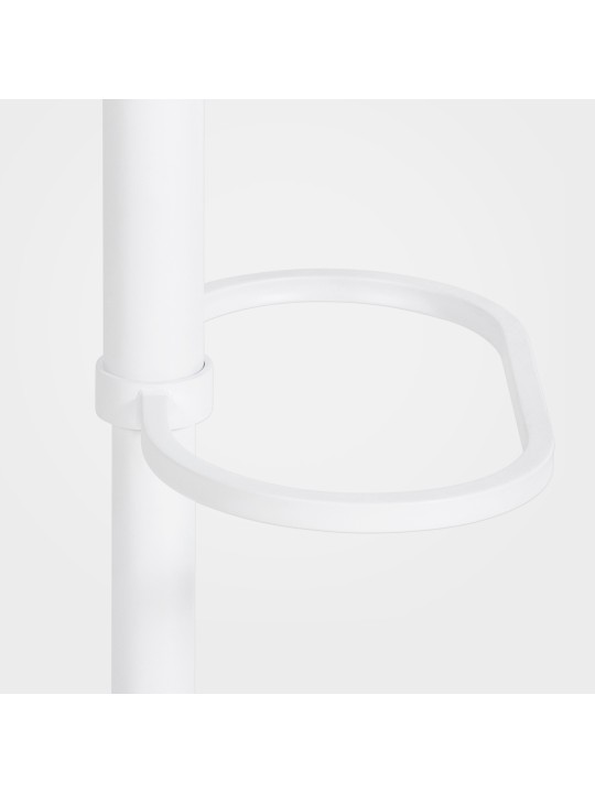 Barkruk Damaso W vilt, grijs