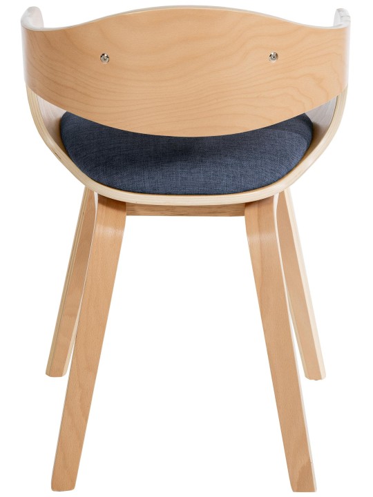 Set van 2 stoelen Kingston stof, naturel/blauw