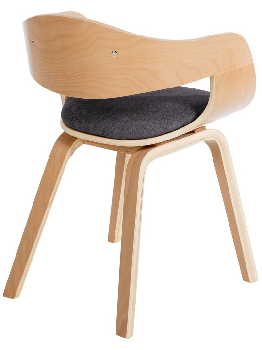 Set van 2 stoelen Kingston stof, naturel/lichtgrijs