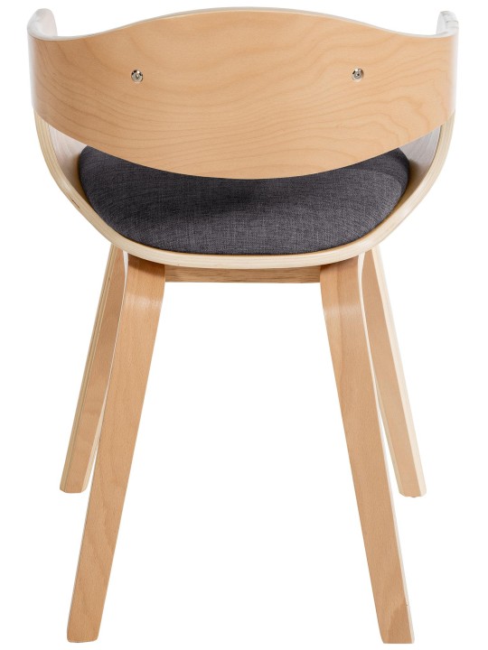 Set van 2 stoelen Kingston stof, naturel/lichtgrijs