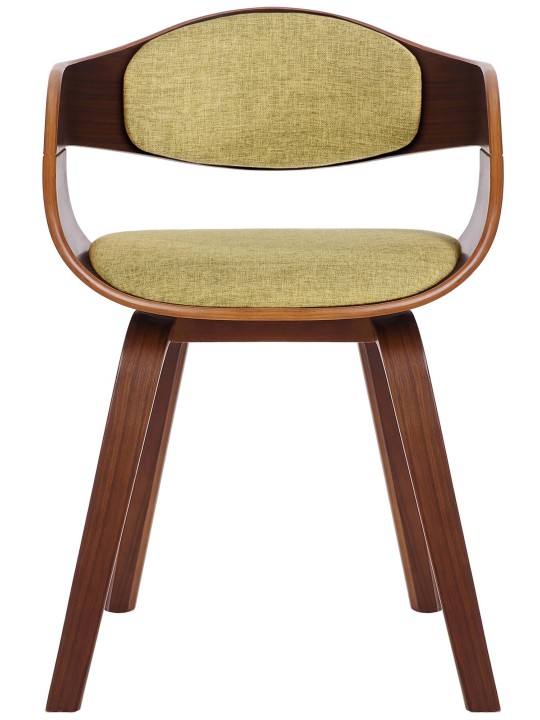 Set van 2 stoelen Kingston stof, walnoot/lichtgroen Set van 2 stoelen Kingston stof, walnoot/lichtgroen