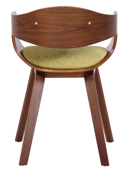 Set van 2 stoelen Kingston stof, walnoot/lichtgroen Set van 2 stoelen Kingston stof, walnoot/lichtgroen