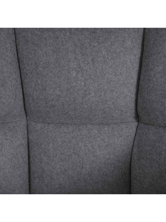 Barkruk Damaso B vilt met 4-poots frame, grijs