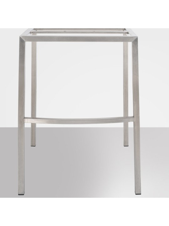 Barkruk Damaso E vilt met 4-poots frame, grijs