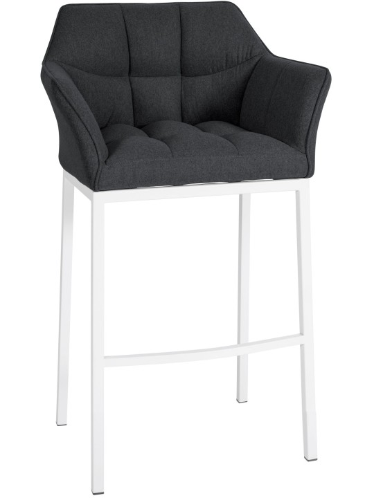 Barkruk Damaso W vilt met 4-poots frame, antraciet Barkruk Damaso W vilt met 4-poots frame, antraciet