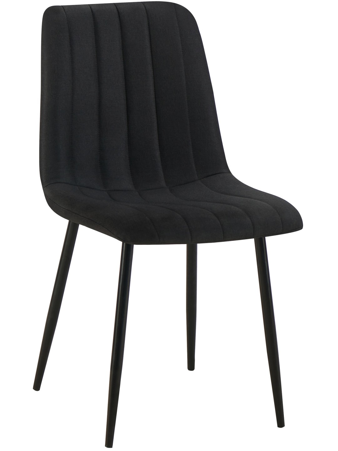 Stoel Dijon stof, zwart