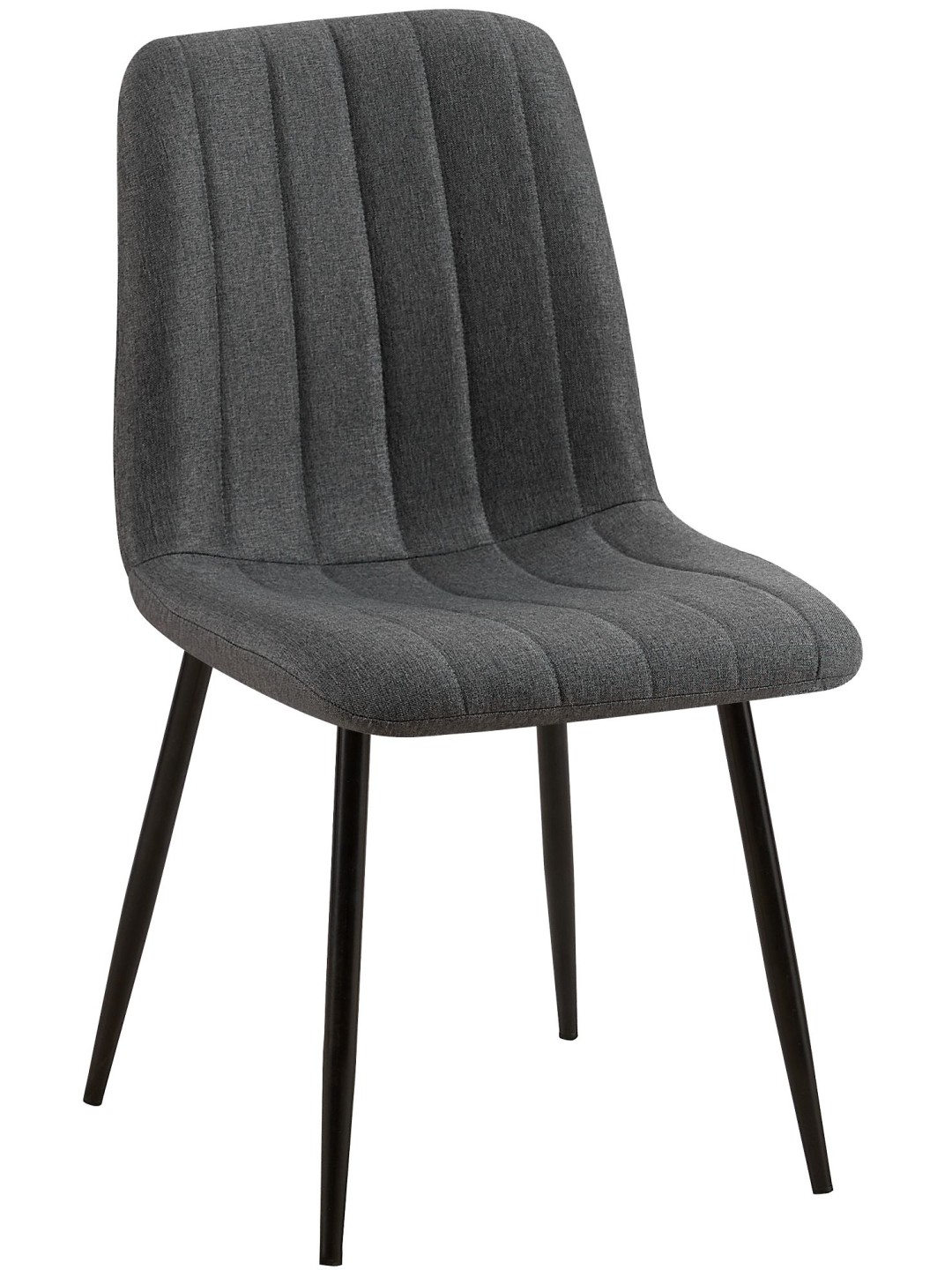 Stoel Dijon stof, donkergrijs