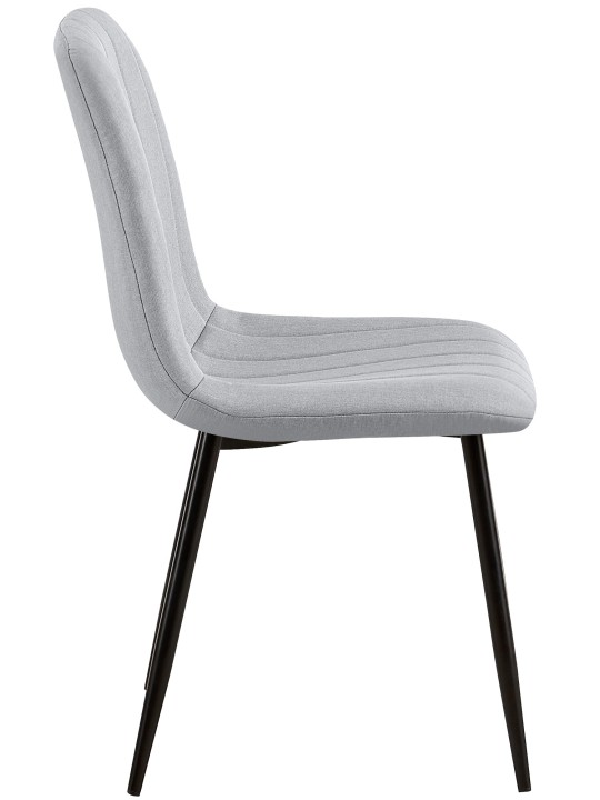 Stoel Dijon stof, grijs