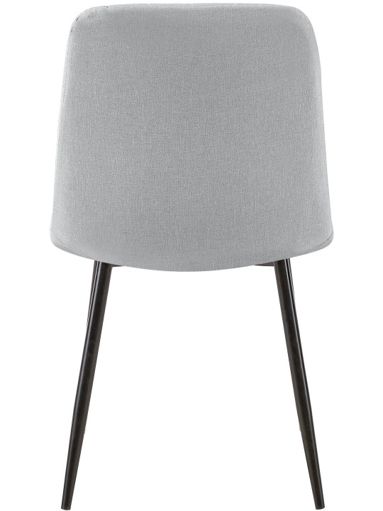 Stoel Dijon stof, grijs
