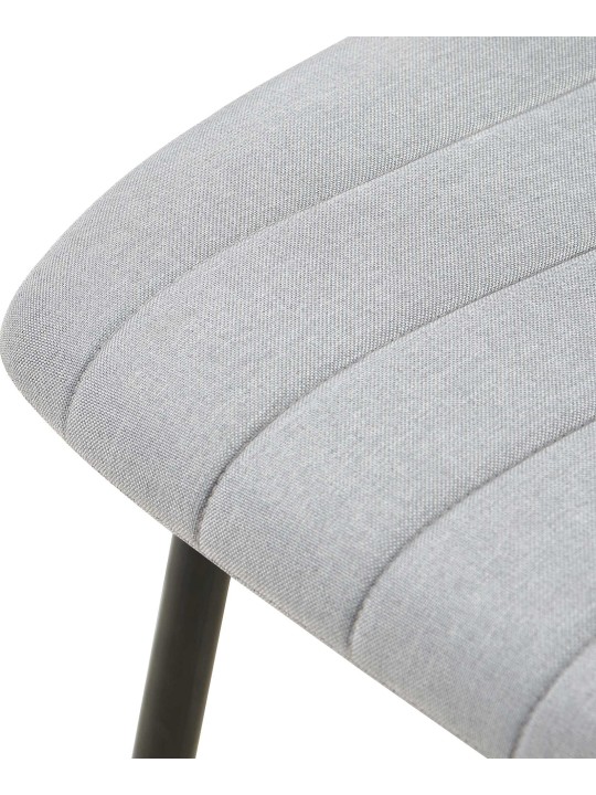 Stoel Dijon stof, grijs