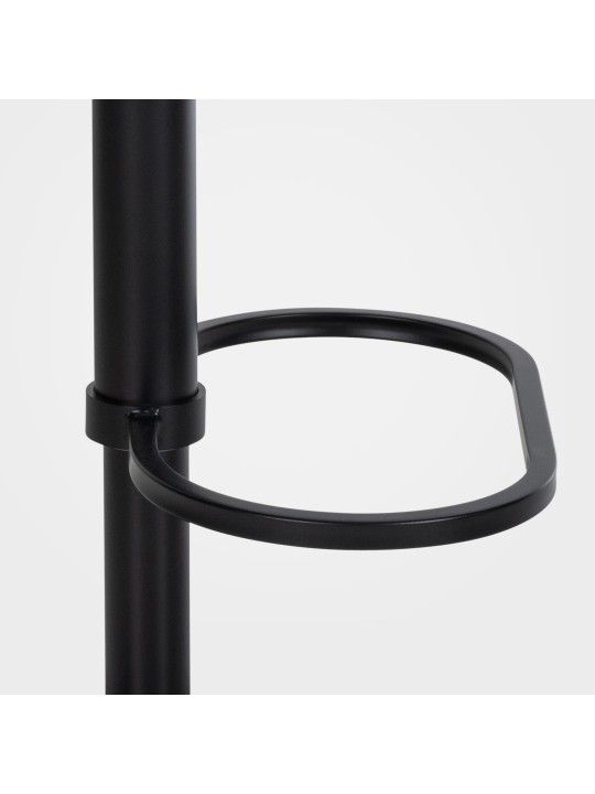 Barkruk Damaso B fluweel, grijs