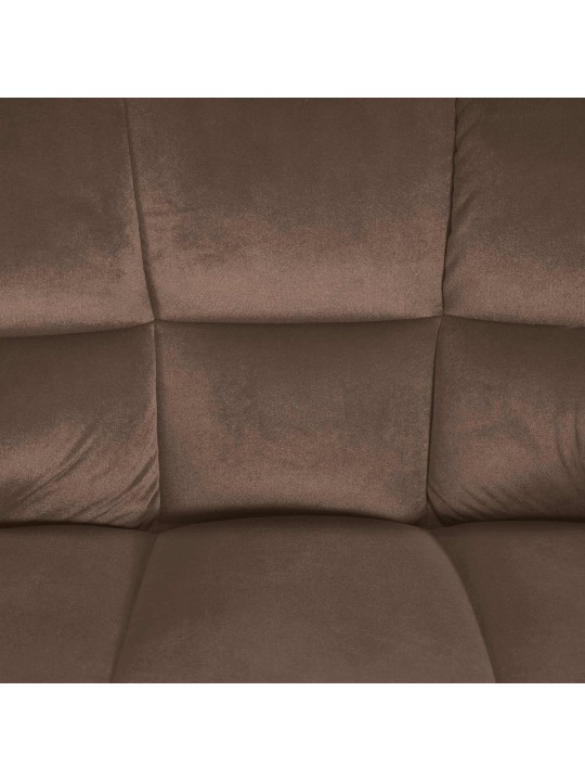 Barkruk Damaso B fluweel, bruin