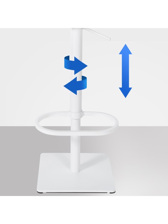 Barkruk Damaso W fluweel, bruin