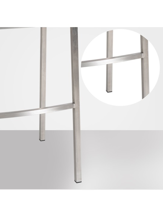 Barkruk Damaso E fluweel met 4-poots frame, groen Barkruk Damaso E fluweel met 4-poots frame, groen