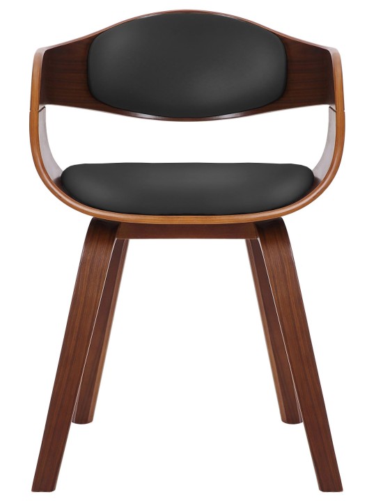 Bezoekersstoel Kingston, walnoot/zwart Bezoekersstoel Kingston, walnoot/zwart