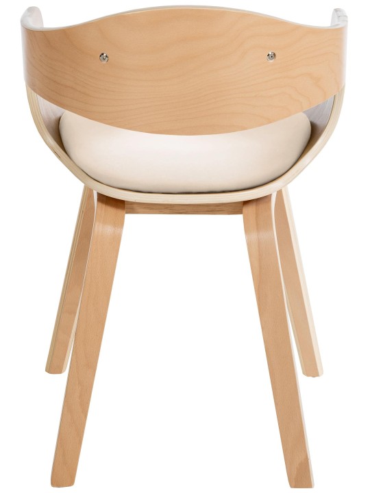 Set van 2 stoelen Kingston kunstleer, naturel/crème Set van 2 stoelen Kingston kunstleer, naturel/crème