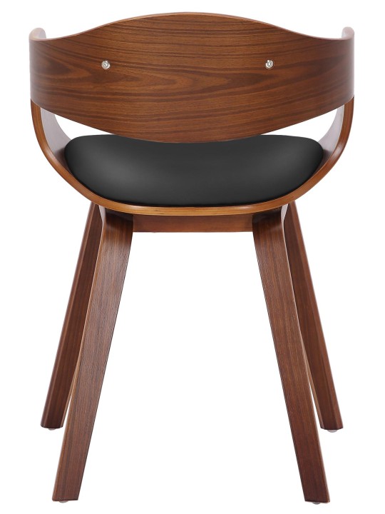 Set van 2 stoelen Kingston kunstleer, walnoot/zwart Set van 2 stoelen Kingston kunstleer, walnoot/zwart