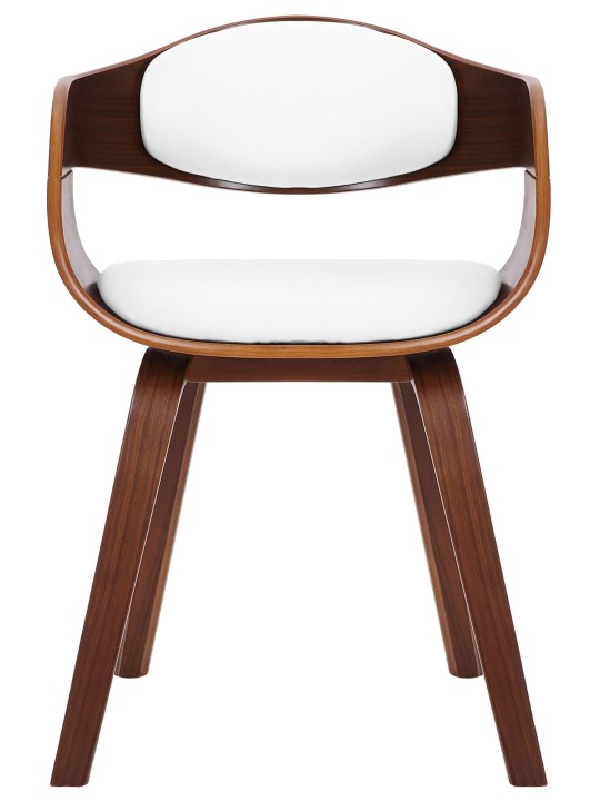 Set van 2 stoelen Kingston kunstleer, walnoot/wit Set van 2 stoelen Kingston kunstleer, walnoot/wit