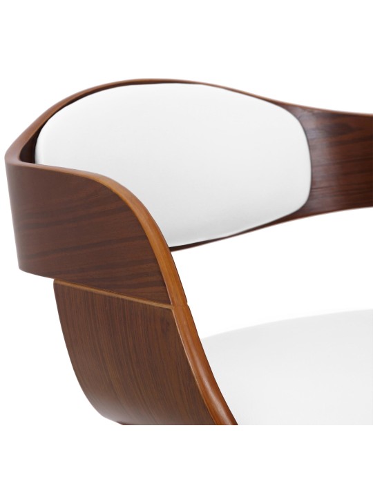 Set van 2 stoelen Kingston kunstleer, walnoot/wit Set van 2 stoelen Kingston kunstleer, walnoot/wit