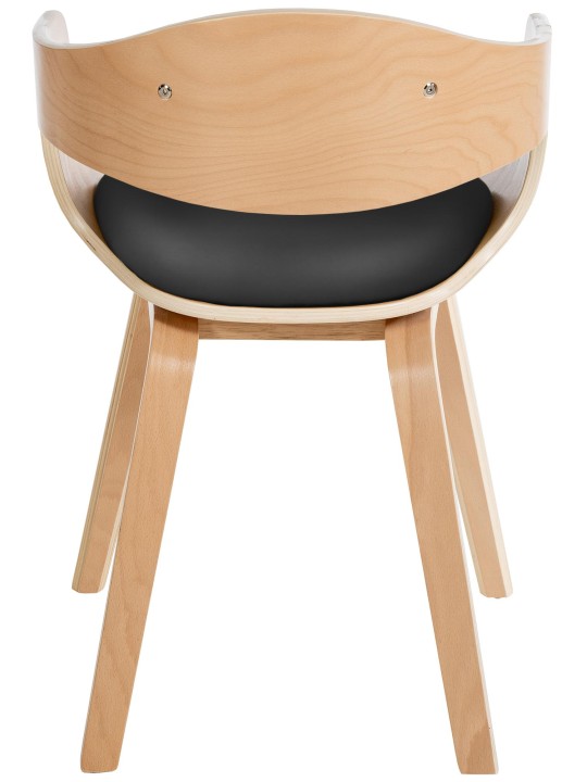 Set van 2 stoelen Kingston kunstleer, naturel/zwart Set van 2 stoelen Kingston kunstleer, naturel/zwart