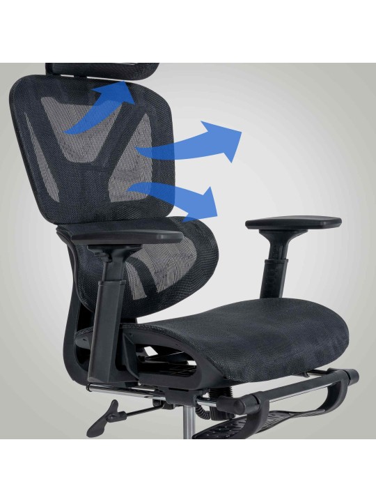 Bureaustoel Grover, zwart