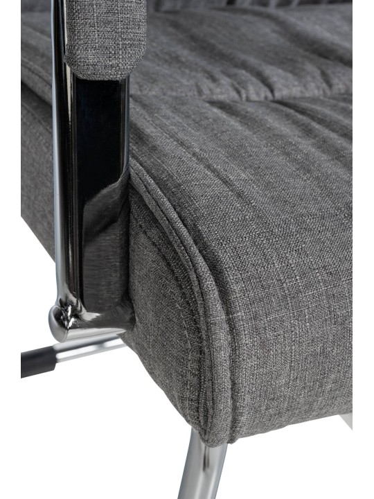 Set van 2 bezoekersstoelen Sievert stof, lichtgrijs Set van 2 bezoekersstoelen Sievert stof, lichtgrijs