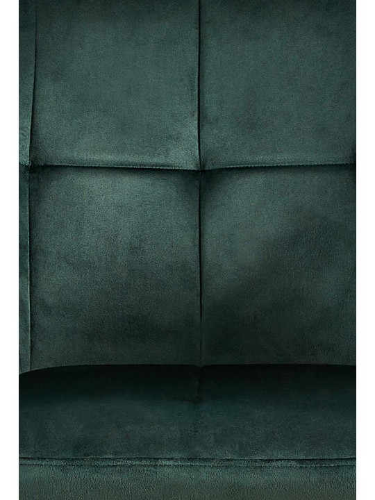 Set van 2 eetkamerstoelen Emia fluweel, groen