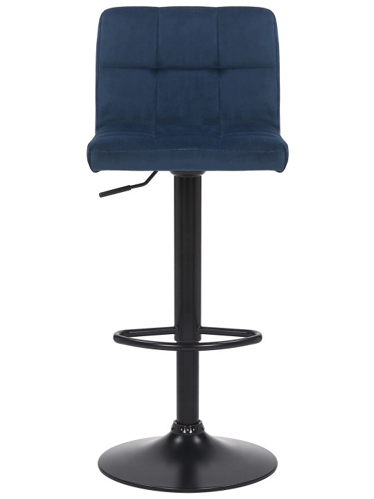 Barkruk Feni fluweel, blauw