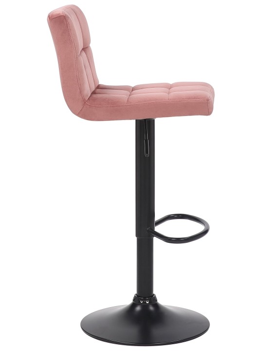 Barkruk Feni fluweel, roze