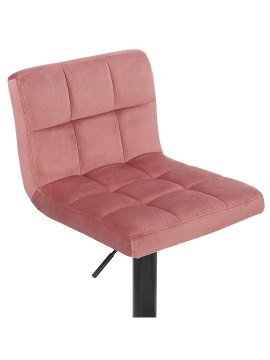 Barkruk Feni fluweel, roze