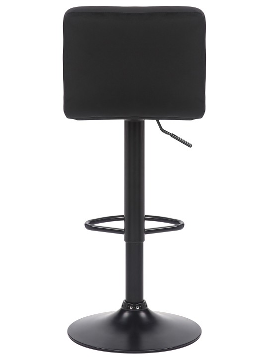 Barkruk Feni fluweel, zwart