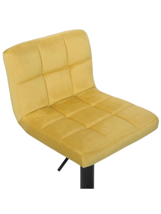 Barkruk Feni fluweel, geel Barkruk Feni fluweel, geel