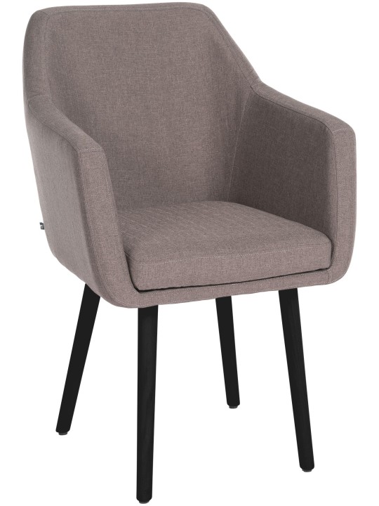 Bezoekersstoel Utrecht stof, taupe Bezoekersstoel Utrecht stof, taupe