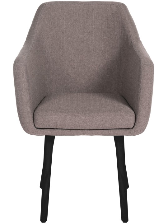 Bezoekersstoel Utrecht stof, taupe Bezoekersstoel Utrecht stof, taupe