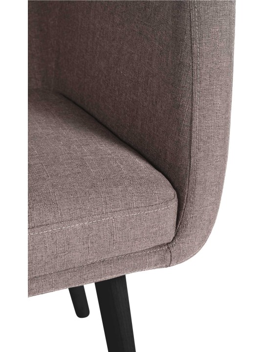 Bezoekersstoel Utrecht stof, taupe Bezoekersstoel Utrecht stof, taupe