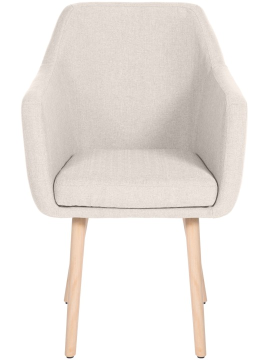 Bezoekersstoel Utrecht stof naturel, crème Bezoekersstoel Utrecht stof naturel, crème