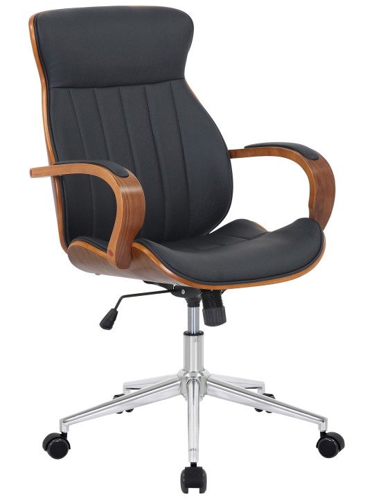 Bureaustoel Melilla kunstleer, walnoot/zwart Bureaustoel Melilla kunstleer, walnoot/zwart