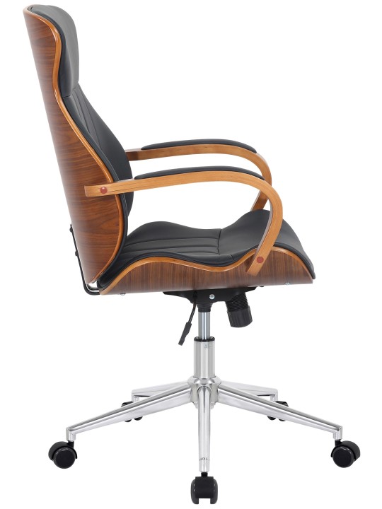 Bureaustoel Melilla kunstleer, walnoot/zwart Bureaustoel Melilla kunstleer, walnoot/zwart