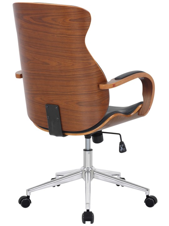 Bureaustoel Melilla kunstleer, walnoot/zwart Bureaustoel Melilla kunstleer, walnoot/zwart